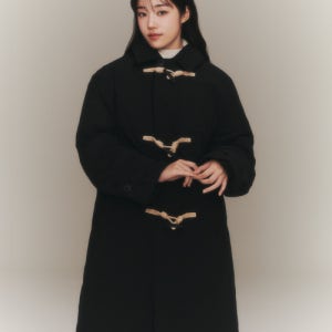 [리] 패딩 더플 코트 블랙 LE2404CT02BK