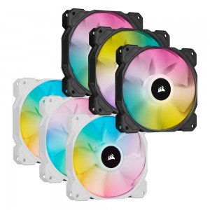 CORSAIR iCUE SP120 RGB ELITE (컨트롤러/3팩, 블랙)