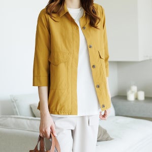 미니멀타임자켓 OUD2007[66,77,88,머스타드,그린,청록]