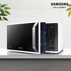 삼성전자 세라믹 전자레인지 23L MS23C3535AW 원룸 오피스텔 주방 화이트 (소상공인제품)/