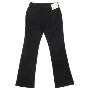 뱅뱅 여성 속밴드 부츠컷 스판 블랙진 NQK251