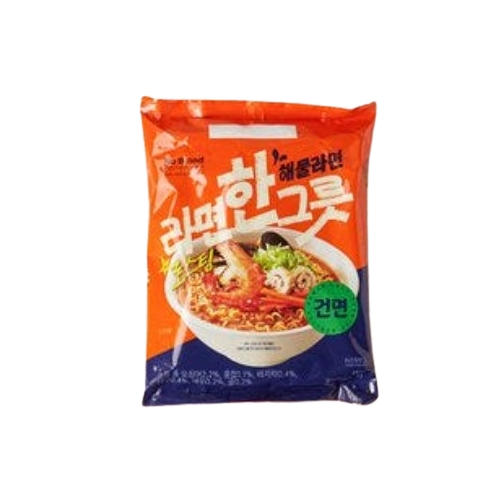 PPEEC Eumseong Saengmyeon No Brand Ramen Han Geureut Seafood Flavor, 94g, 4 pcs