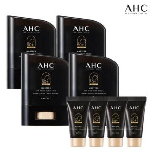 AHC 마스터즈 에어리치 선스틱 14g*4개+(GIFT)선크림 10ml*4개