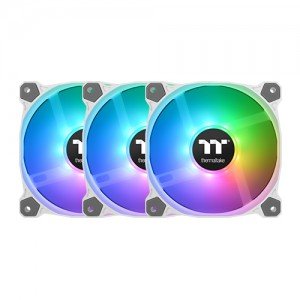써멀테이크 Pure 12 ARGB Sync 라디에이터 팬 TT 프리미엄 에디션 (3팩, 화이트)