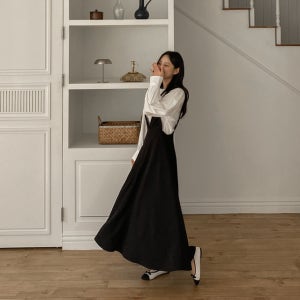 [가성비데일리템] 청순단아 딥브이넥 원피스