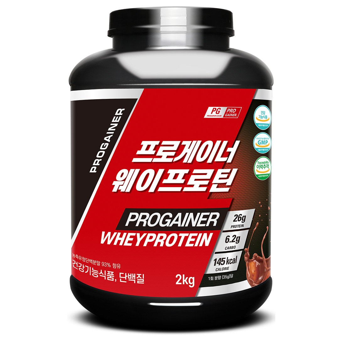 프로게이너 웨이프로틴 초코맛 , 2kg, 2개