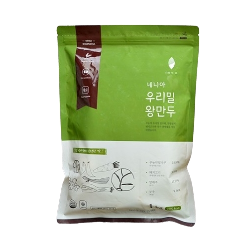 네니아 우리밀 왕만두 제품 이미지