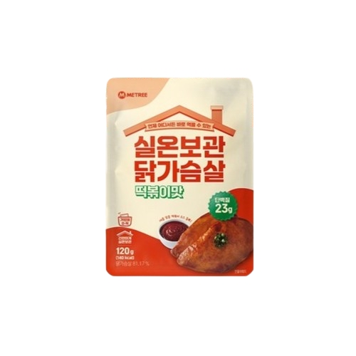실온보관 닭가슴살 떡볶이맛 제품 이미지