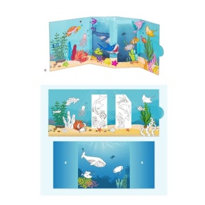 바다생물 만들기 바닷속 팝업북 초등 바다속 도안 물속 유아 색칠북