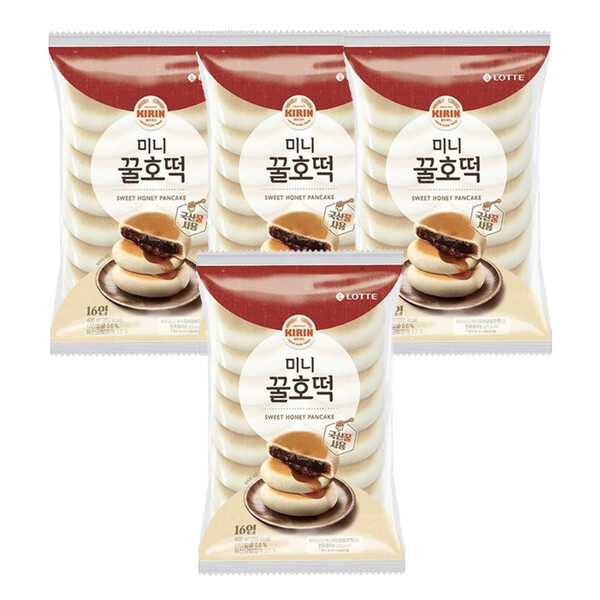 롯데베이커리 기린 미니 꿀호떡