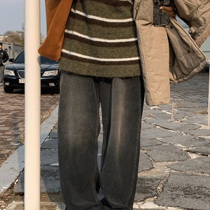 몬드 워싱 코듀로이 팬츠