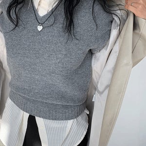 애프터 홀가 하프 니트