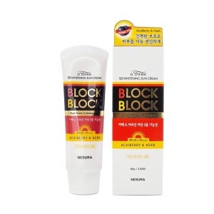 네슈라 오뜨리 블럭 앤 블럭 화이트닝 선크림 80ml 미백기능성