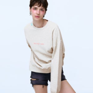 [인스턴트펑크] 미니로고 스웻 맨투맨 - 오트 그레이 IA72USW101OG