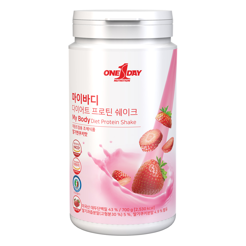 원데이뉴트리션 마이바디 다이어트 프로틴쉐이크 딸기앤쿠키맛 성분 분석