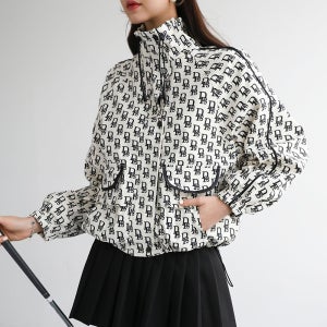 로고패턴 하이넥 윈드러너 점퍼 #66615