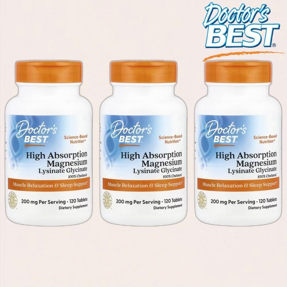 닥터스 마그네슘 100mg 120정 High Absorption Magnesium 3병