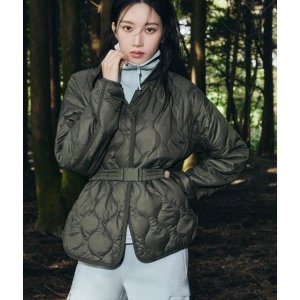 [코오롱스포츠] 여성 중기장 패딩 자켓 키퍼플라이트 TVJJS25402KHA