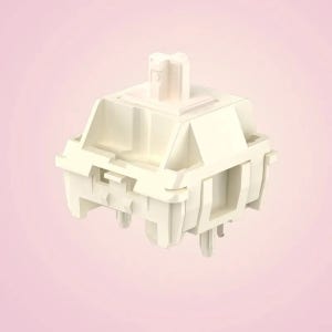 핑크치즈축 기계식키보드 Riccks 목설축 키축 핫스왑 커스텀 하이파이 마작음 자갈음