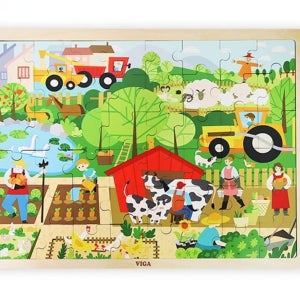 3살퍼즐 나무퍼즐 48피스퍼즐 비가 원목퍼즐 농장퍼즐 48P