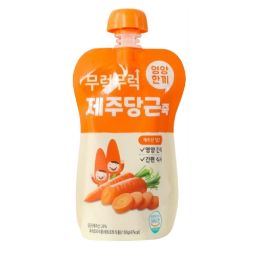 이유케어스 무럭무럭 제주당근죽 제주산 당근 성분 분석
