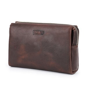 백스테이 B188C 천연소가죽 빈티지 잠금장치 남자 클러치백 손가방 데일리백