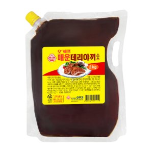 오쉐프 오뚜기 오쉐프 매운데리야끼소스 2kg x 3개