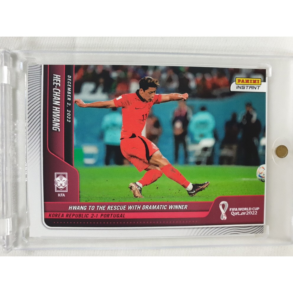 2022 PANINI INSTANT 인스턴트 황희찬 대한민국 국가대표 카타르 월드컵 축구 카드  1개