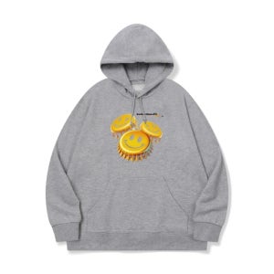 베러댄88 bth55 오늘도 내일도 따고 웃는다 그래픽 후드티 | 그레이 BTH55-gray