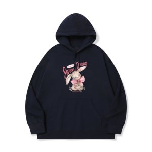 베러댄88 bth56 산토끼 토끼야 어디로 가느냐 그래픽 후드티 | 네이비 BTH56-navy