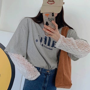 소매레이스긴팔-t