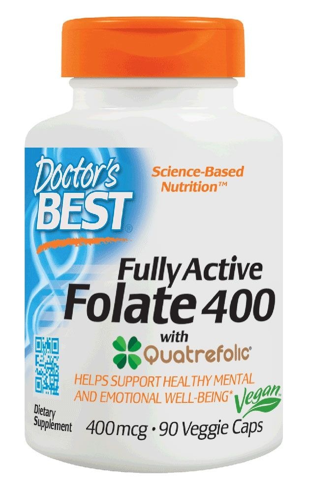닥터스베스트 Doctor’s Best 활성형엽산    400  mcg  90  식물성  캡슐이  포함된  닥터베스트  완전  활성  엽산