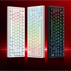 MCHOSE Jet 75 성능버전 블루아이스 자축 유선 게이밍 기계식 키보드 75배열 80키 마그네틱 스위치 저지연 RGB