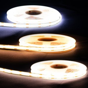 고급형 COB 플렉시블 LED바 5M 롤 DC 12V 줄 라인 스트립 간접 조명 프리컷 고강도