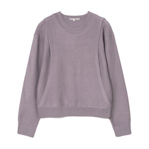 밀로 아카이브 커브드 레이어드 니트 빈티지 퍼플 DSSKNML454VPU