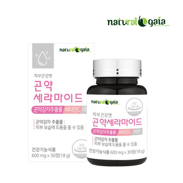 내츄럴<b>가이아</b> 피부건강엔 곤약세라마이드 30정