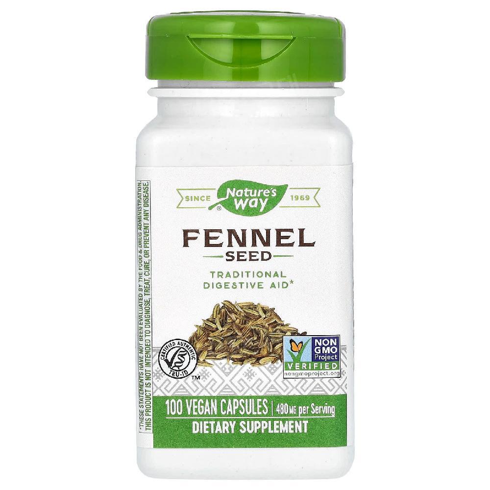 네이처스웨이 펜넬시드 회향씨 480mg 100캡슐 펜넬씨드 Fennel  1개  100정