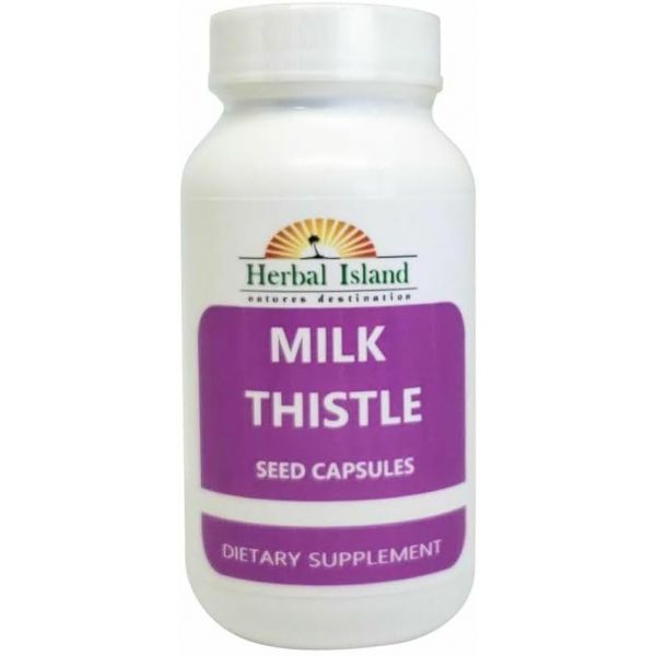 <b>Milk Thistle</b> Seed Powder Capsules 500mg - 30  1 Count (Pack of 1)  1개  30정