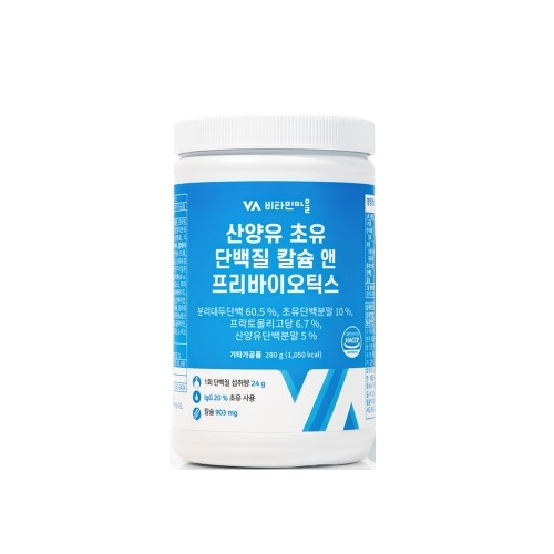 비타민마을 산양유 초유 단백질 칼슘 앤 프리바이오틱스  280g, 3개
