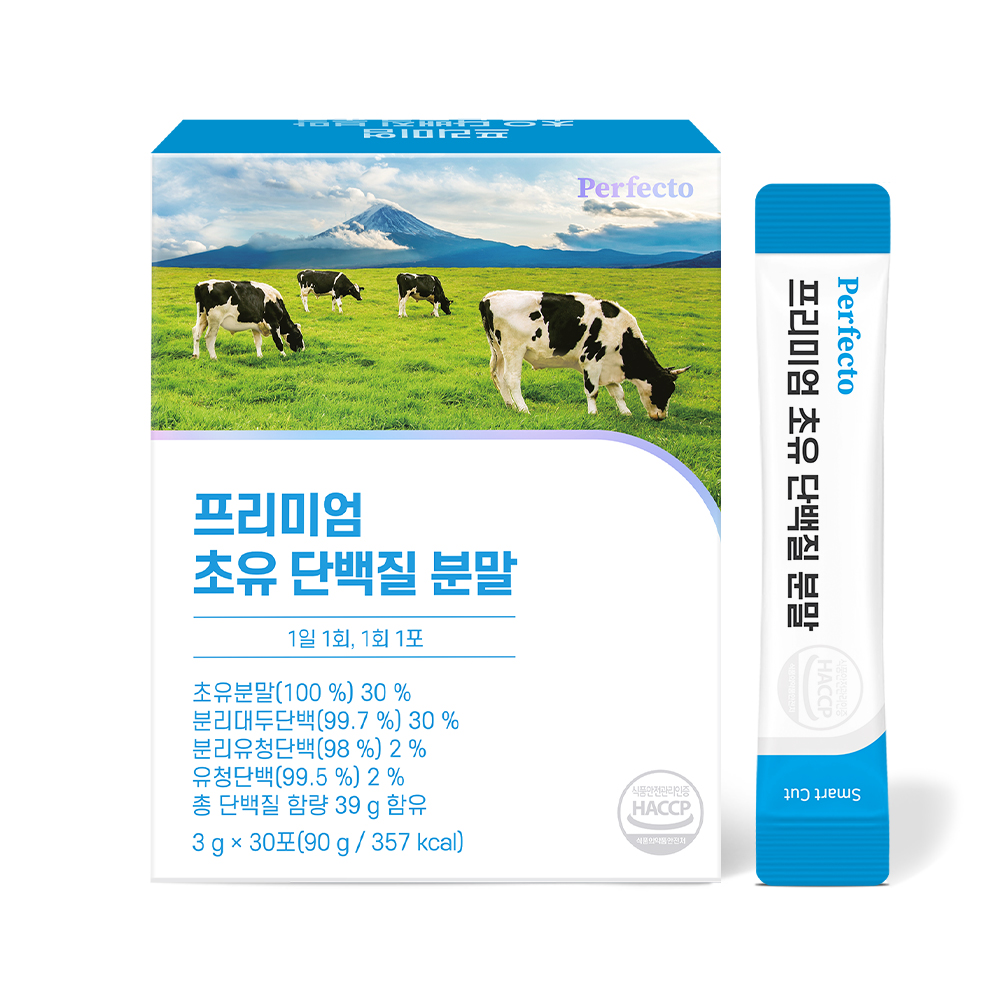코스팜 PERFECTO 프리미엄 초유 단백질 분말 3g  30포, 6개
