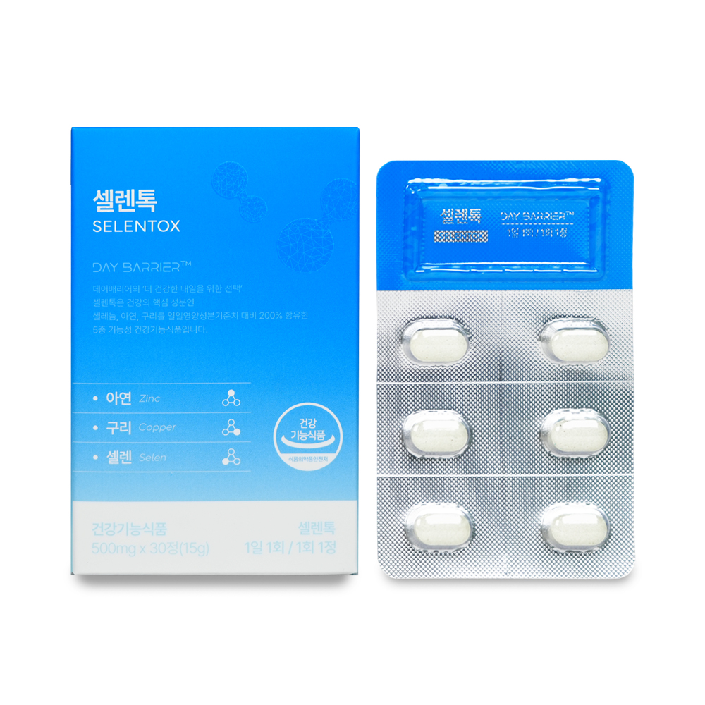 데이배리어 <b>셀렌</b>톡 500mg x 30정, 1개