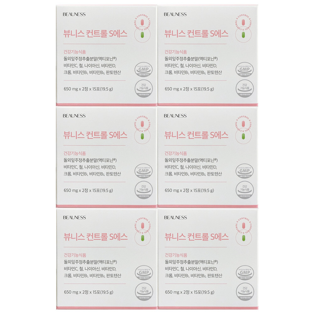 <b>뷰니스</b> <b>뷰니스</b> 컨트롤S 650mg x 30정 6개 / 써클