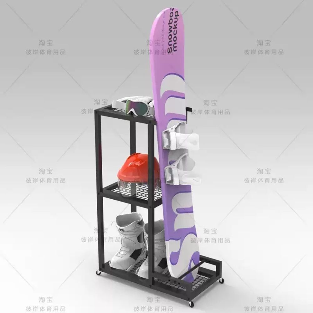 가정용 스노우보드 거치대 정리대 랙 이동식 보관 데크