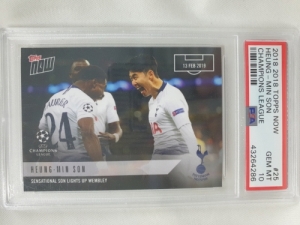 2018 TOPPS NOW 탑스 나우 손흥민 토트넘 핫스퍼 챔피언스 리그 축구 카드