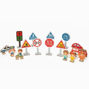 초등 교통안전교육 연계활동 교통표지판만들기 10개 취미용품 어린이놀이