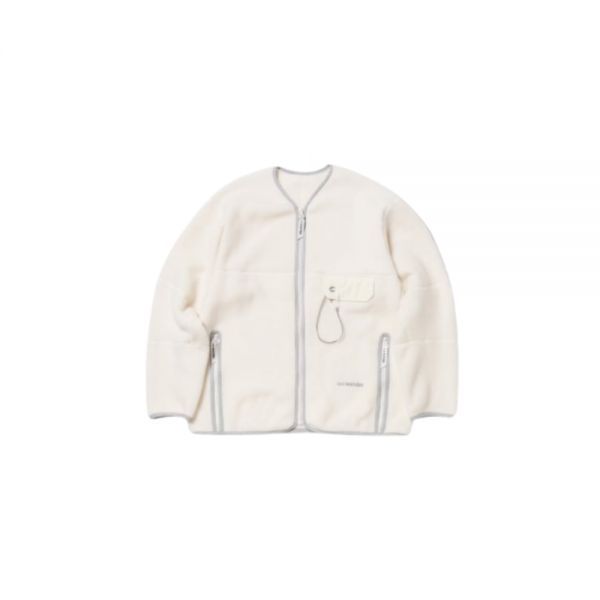 And Wander 울 플리스 오프 화이트 가디건 782175 Wool Fleece Cardigan Off White 5744281145 031 123043192