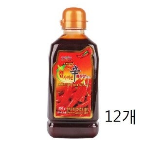 청우식품 청우 캡사이신 매운맛소스 550g 12개 1박스