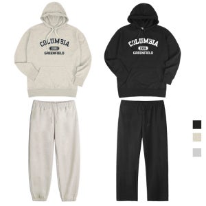 폴앤폴 콜롬비아1986 오버핏 후드티 팬츠 SET 조거 와이드 팬츠 3컬러