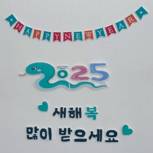 새해 뱀 포토존 환경구성 세트 / 을사년 설날 벽장식, 세라비공작소