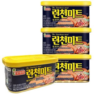 롯데햄 런천미트 햄본연의 맛 200gx4캔 1박스 낱개제품 런천미트 4캔